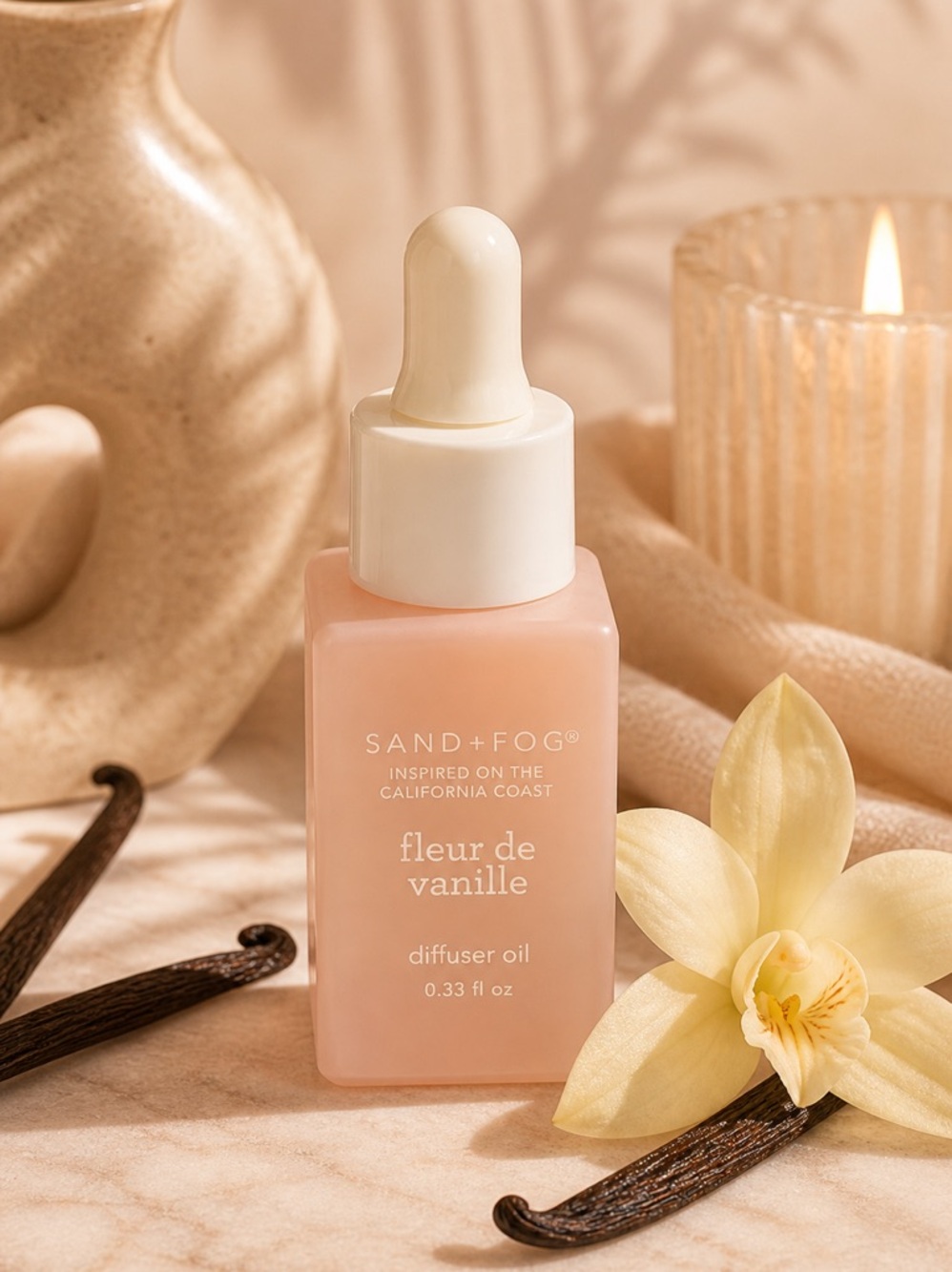 Sand + Fog Fleur De Vanilla Diffuser Oil .33 fl oz / 10 mL